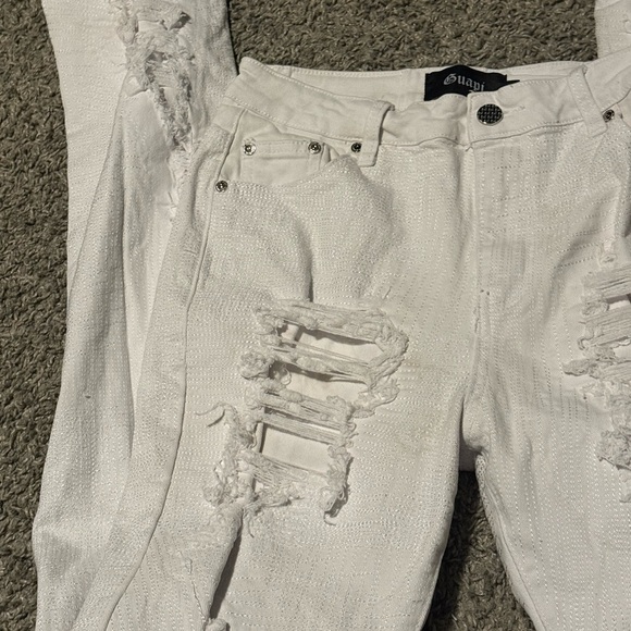 Guapi White Stacked Jeans Size 34 - Picture 8 of 16